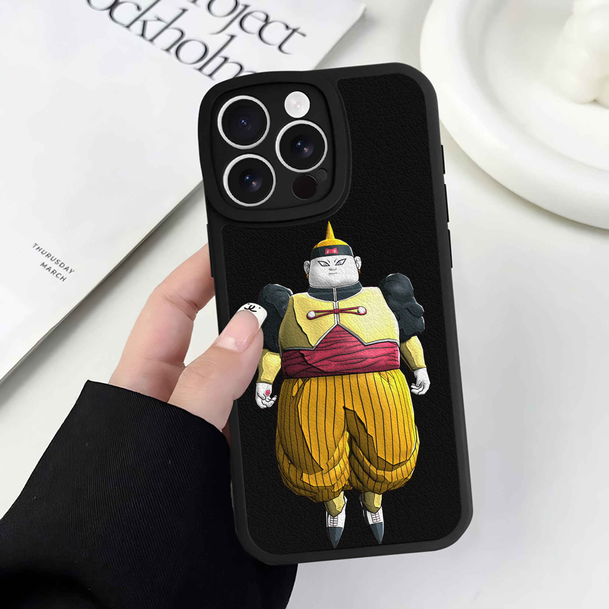 （画像用） ドラゴンボール DRAGON BALL 【iPhone 16シリーズ対応】シリコンスマホケース（レザー調） 材質：シリコン